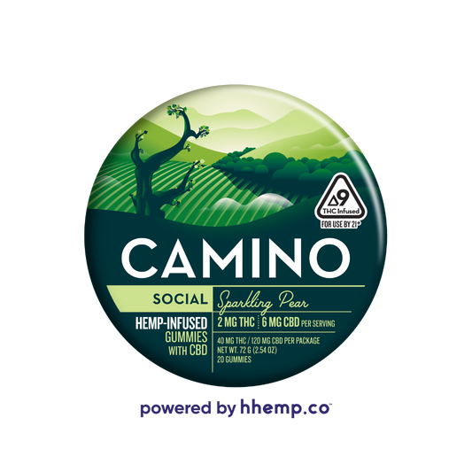 Camino - Social Sparkling Pear Hemp Infused Gummies