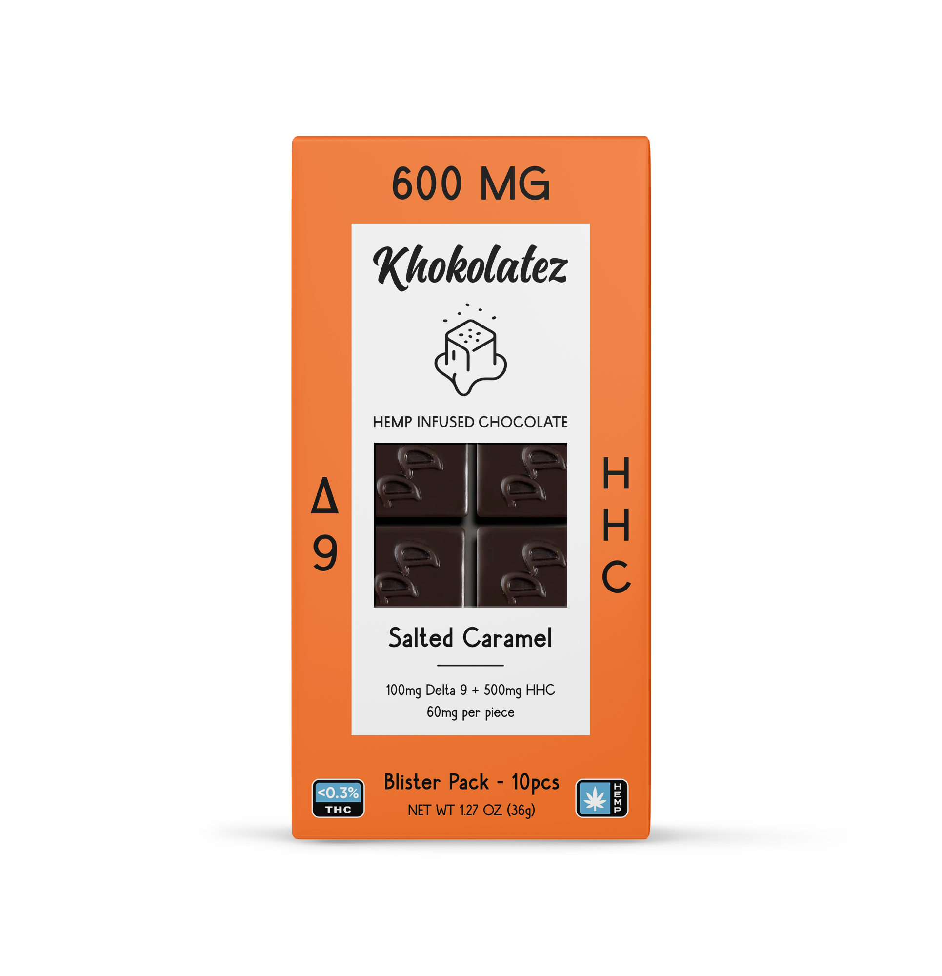 Khokolatez Delta 9 + HHC Chocolates - Unit - hhemp.co Wholesale 