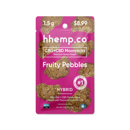 hhemp.co CBG+CBD Moonrocks 1.5g Pouch 30ct Tub Count - hhemp.co Wholesale 