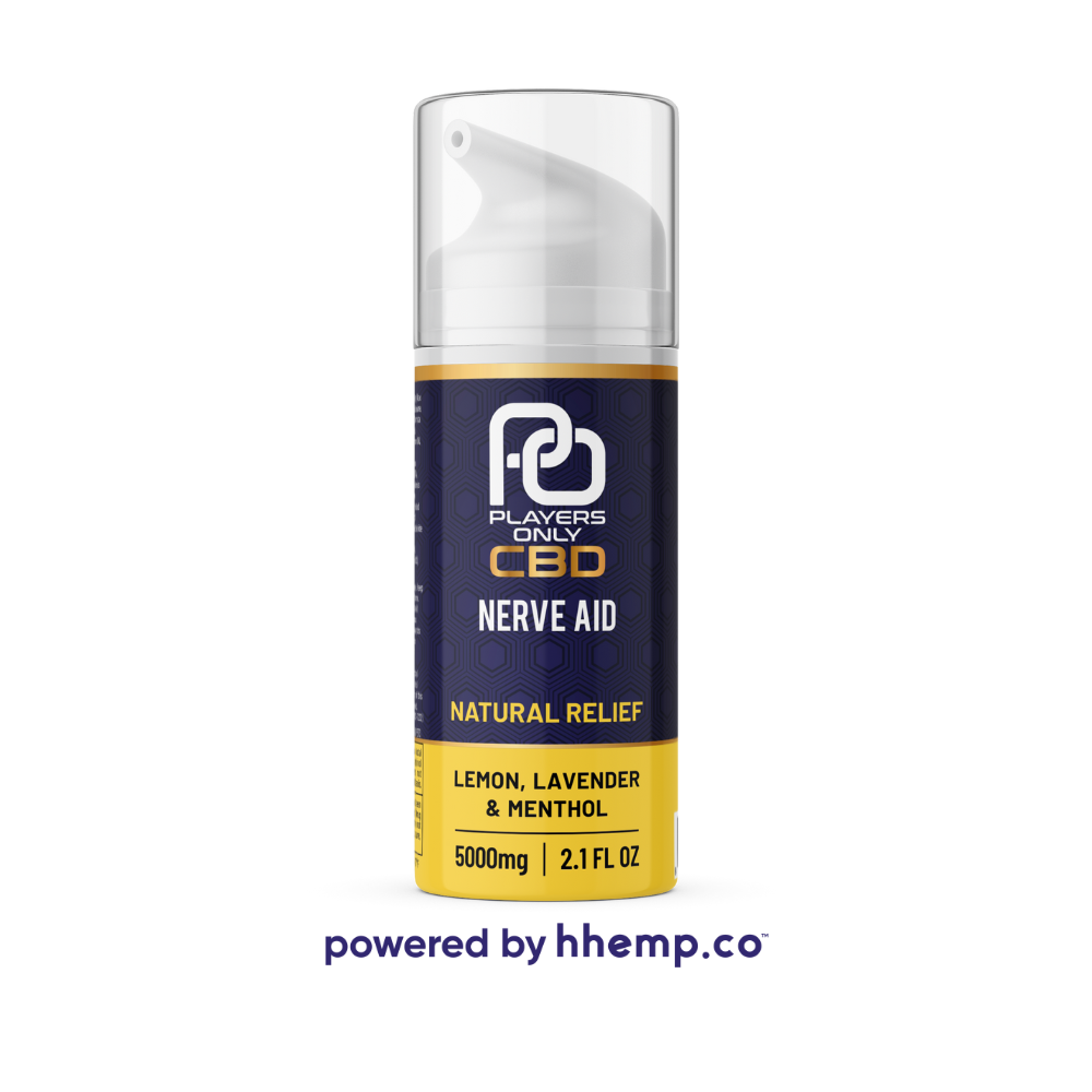 Players Only CBD - 5,000mg Nerve Aid Relief Cream (Lemon, Lavender & Menthol)