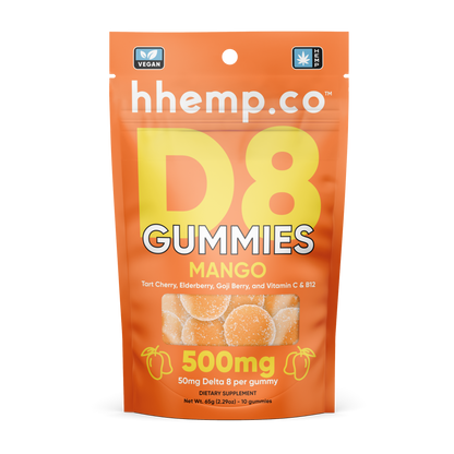 hhemp.co Delta 8 Gummies 10ct 500mg - (12pk Box) - hhemp.co Wholesale 
