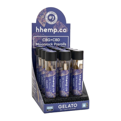hhemp.co CBG + CBD 1g 2pk Preroll Gelato - (Unit) - hhemp.co Wholesale 